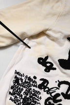 Dolce & Gabbana White Virgin Wool Graphic Logo Crewneck Sweater