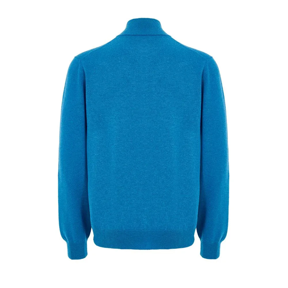 Gran Sasso Blue Wool Turtleneck - Zeiniez