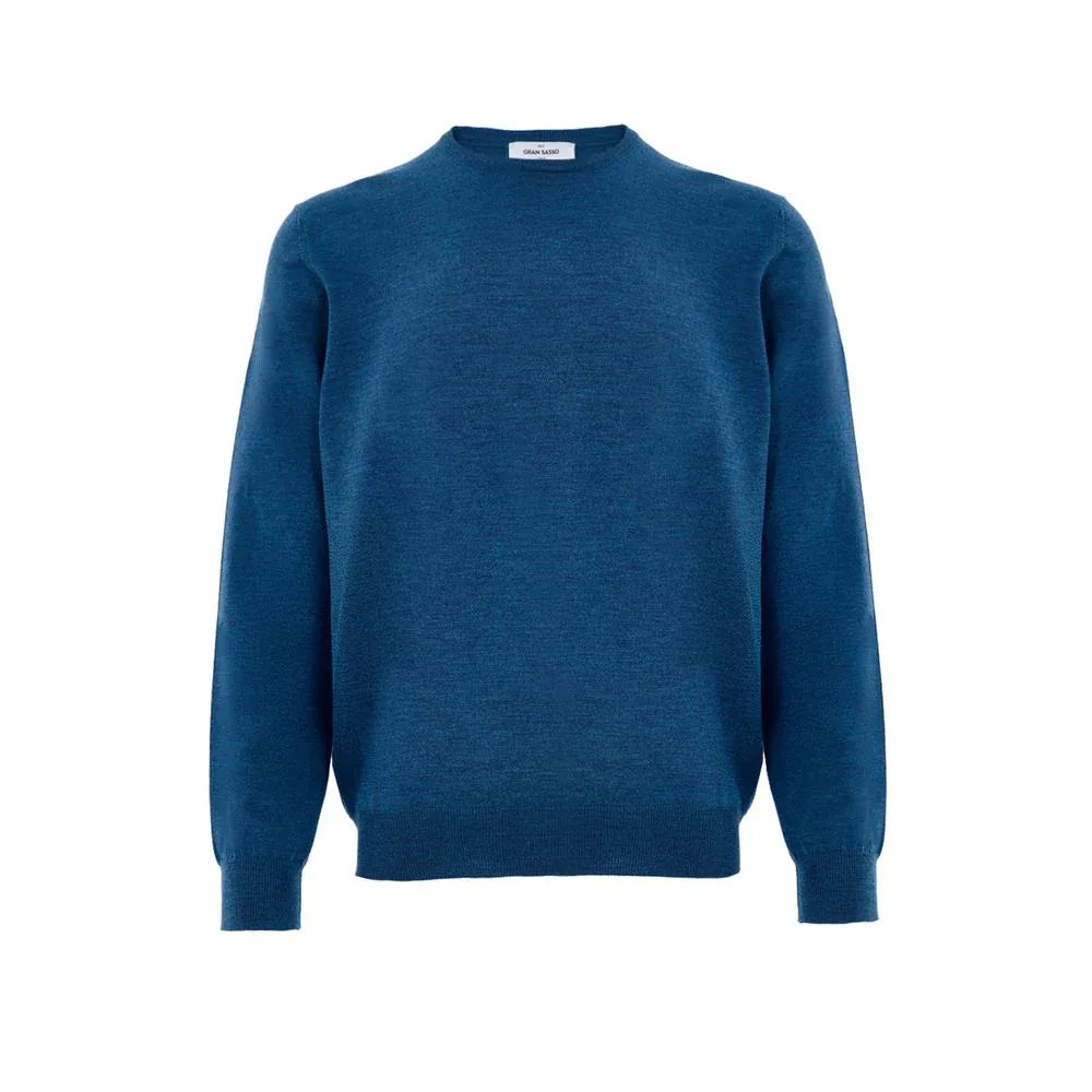 Gran Sasso Blue Wool Sweatshirt - Zeiniez