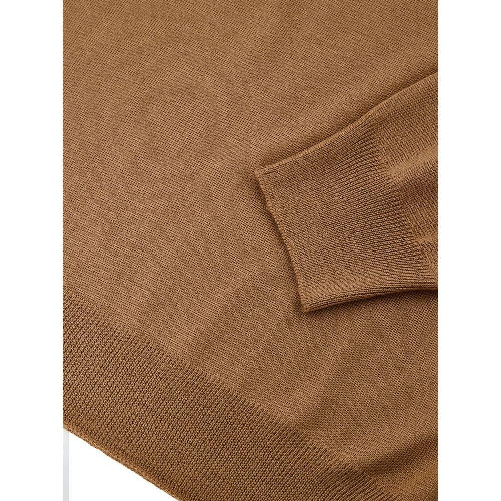 Gran Sasso Brown Wool Sweatshirt - Zeiniez