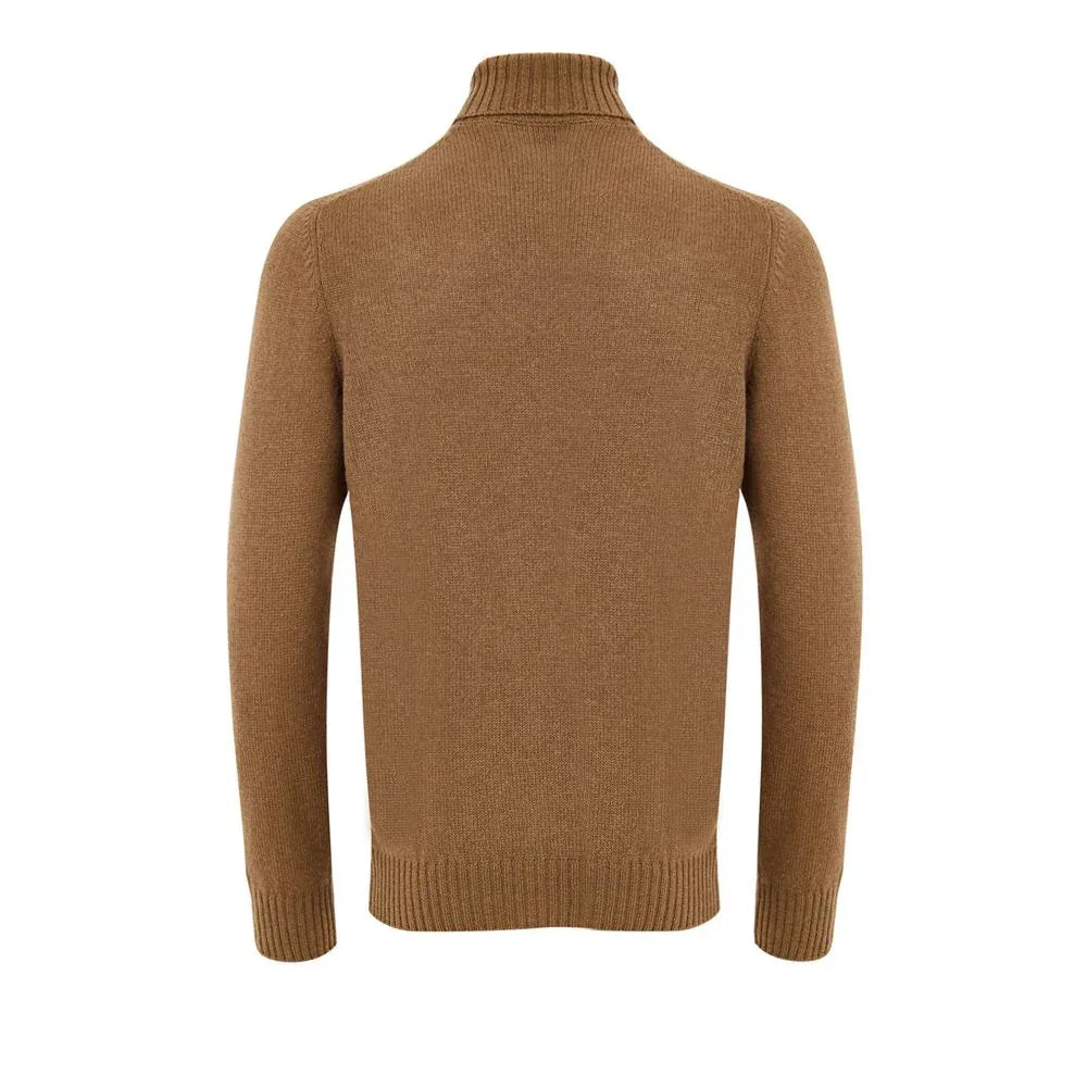 Gran Sasso Brown Wool Turtleneck - Zeiniez
