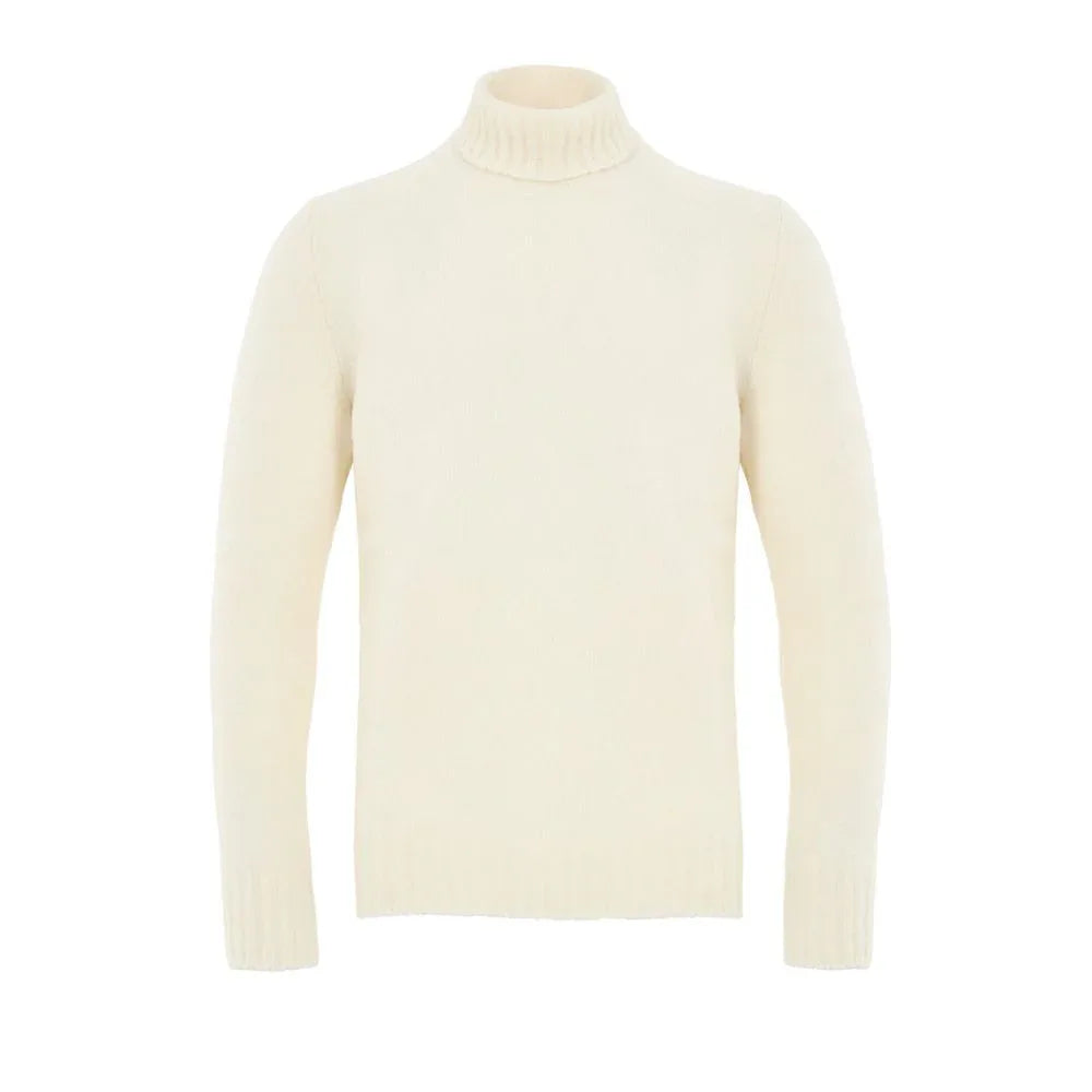 Gran Sasso White Wool Turtleneck - Zeiniez