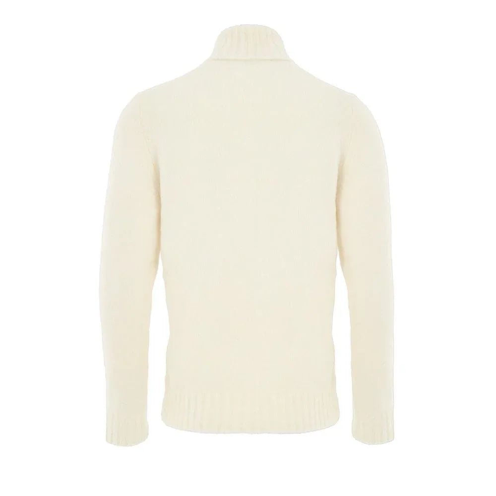 Gran Sasso White Wool Turtleneck - Zeiniez