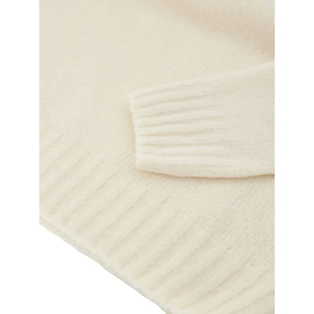 Gran Sasso White Wool Turtleneck - Zeiniez