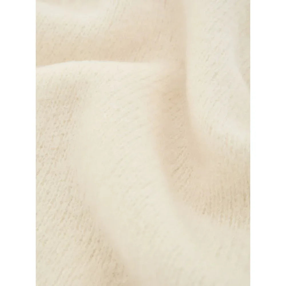 Gran Sasso White Wool Turtleneck - Zeiniez