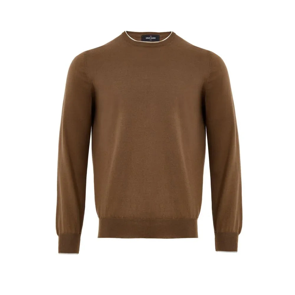 Gran Sasso Brown Silk Sweatshirt - Zeiniez