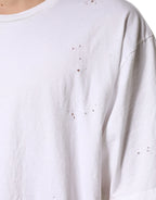 Dolce & Gabbana White Cotton Crewneck Short Sleeve T-Shirt - Zeiniez