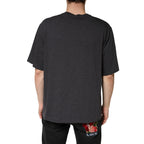 Dolce & Gabbana Dark Grey Cotton Crewneck Short Sleeve - Zeiniez