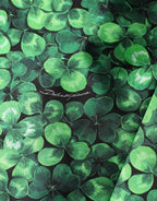 Dolce & Gabbana Green Clover Print Sleeveless A-Line Dress - Zeiniez