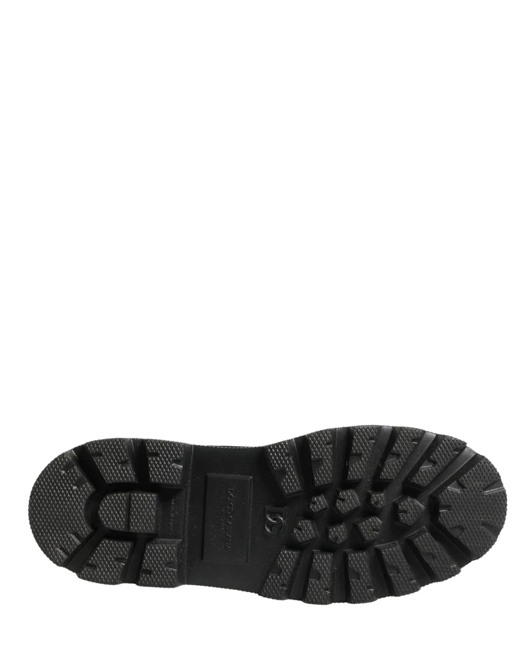 Dolce & Gabbana Black Leather Trek Sole Combat Boots Shoes - Zeiniez