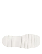 Dolce & Gabbana White Leather Chunky Sole Derby Shoes - Zeiniez