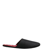 Dolce & Gabbana Anthracite Wool Cashmere Quilted Slippers Shoes - Zeiniez