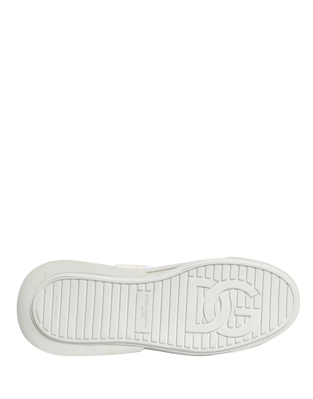 Dolce & Gabbana White Calfskin Leather Low Top Sneakers Shoes - Zeiniez