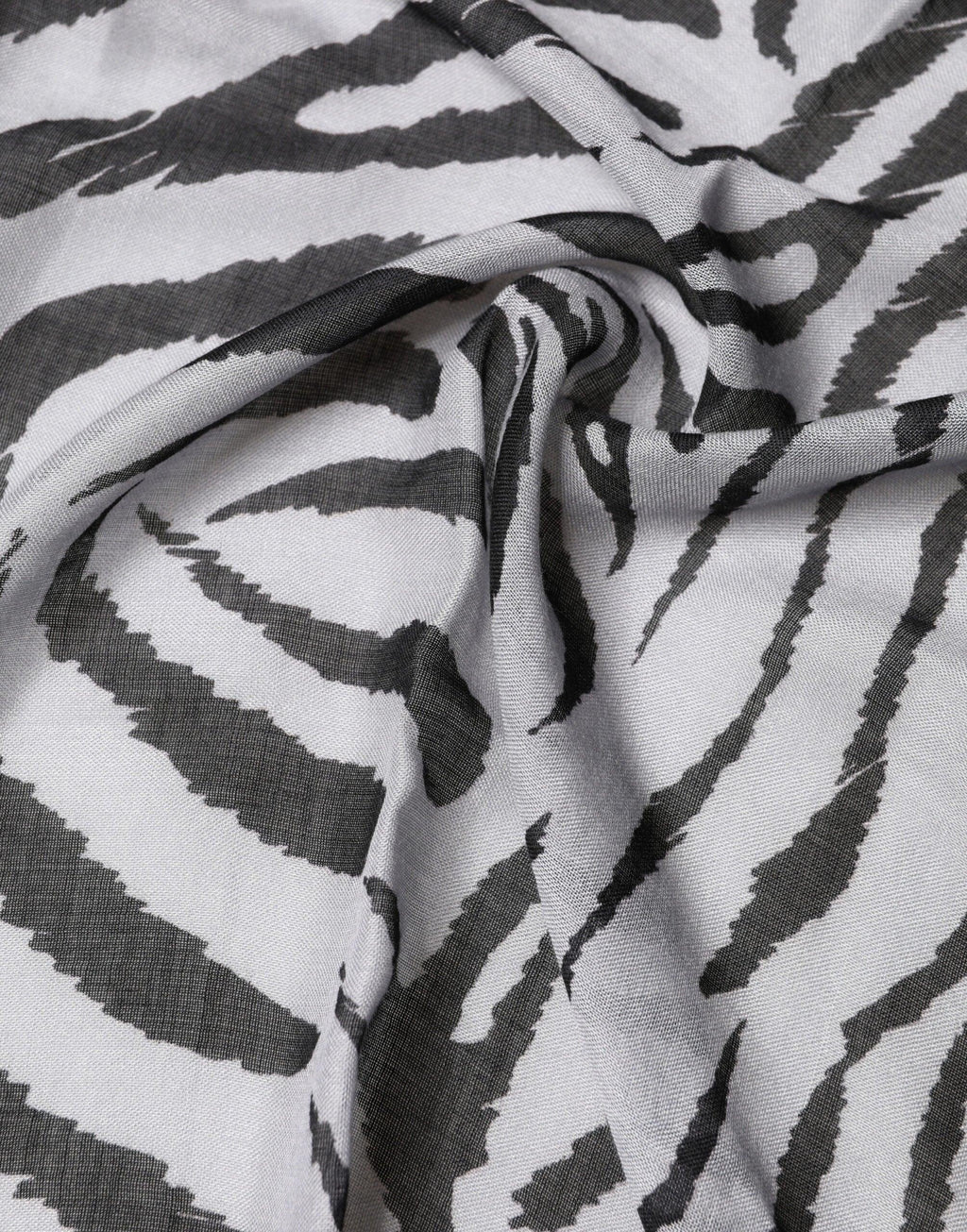 Dolce & Gabbana White Black Zebra Pattern Shawl 255cm x 132cm Men Scarf - Zeiniez