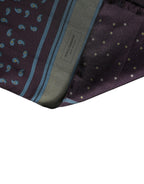 Dolce & Gabbana Men Scarf Maroon Patterned Silk Neck Foulard 132cm x 33cm - Zeiniez