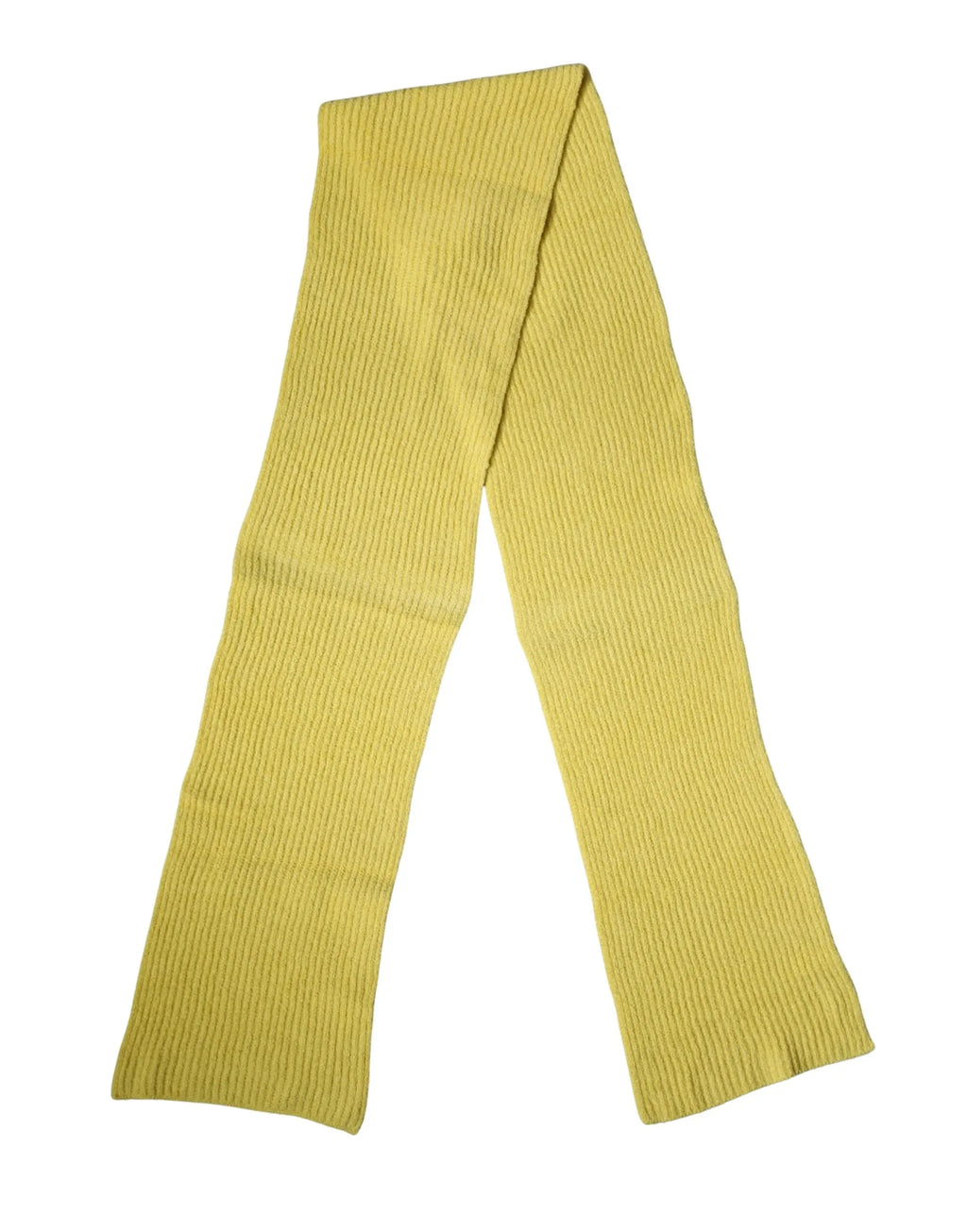 Dolce & Gabbana Yellow Cotton Knitted Neck Foulard 270cm x 31cm Men Scarf - Zeiniez