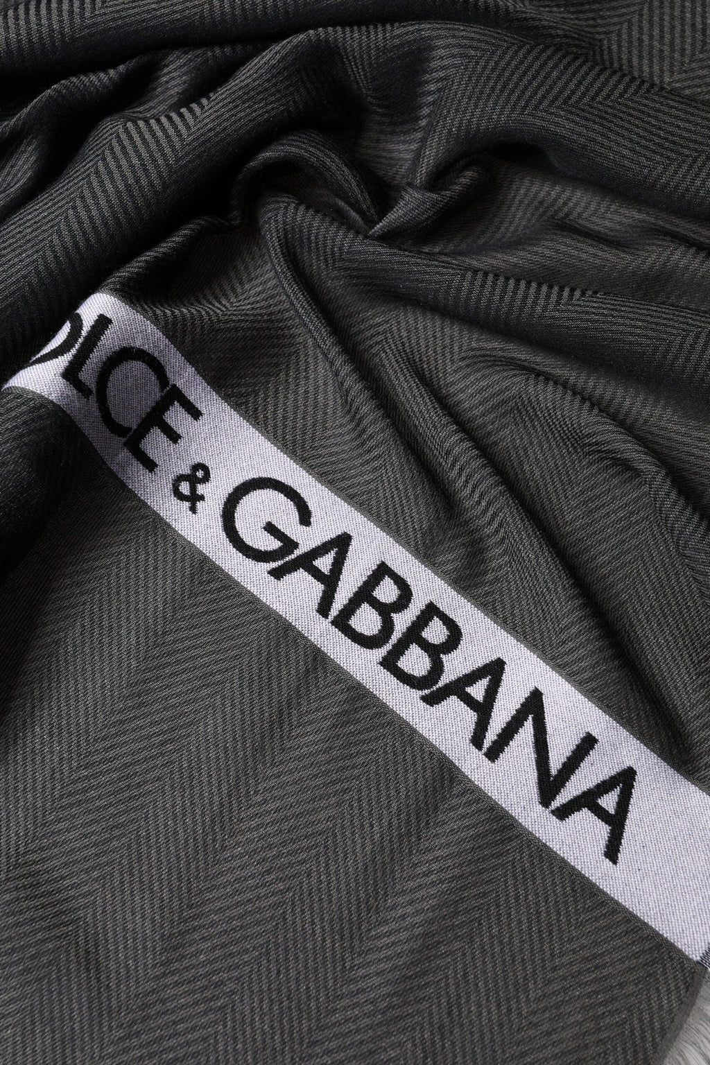 Dolce & Gabbana Black Modal Warmer Shawl Fringes 140cm x 134cm Men Scarf - Zeiniez