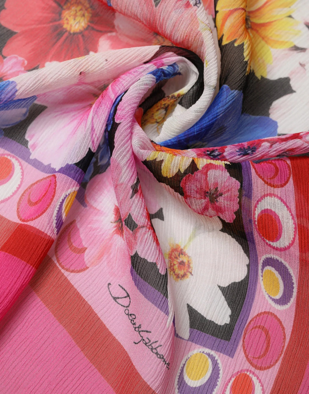 Dolce & Gabbana Multicolor Floral Print Shawl Stole 200cm x 120cm Scarf - Zeiniez