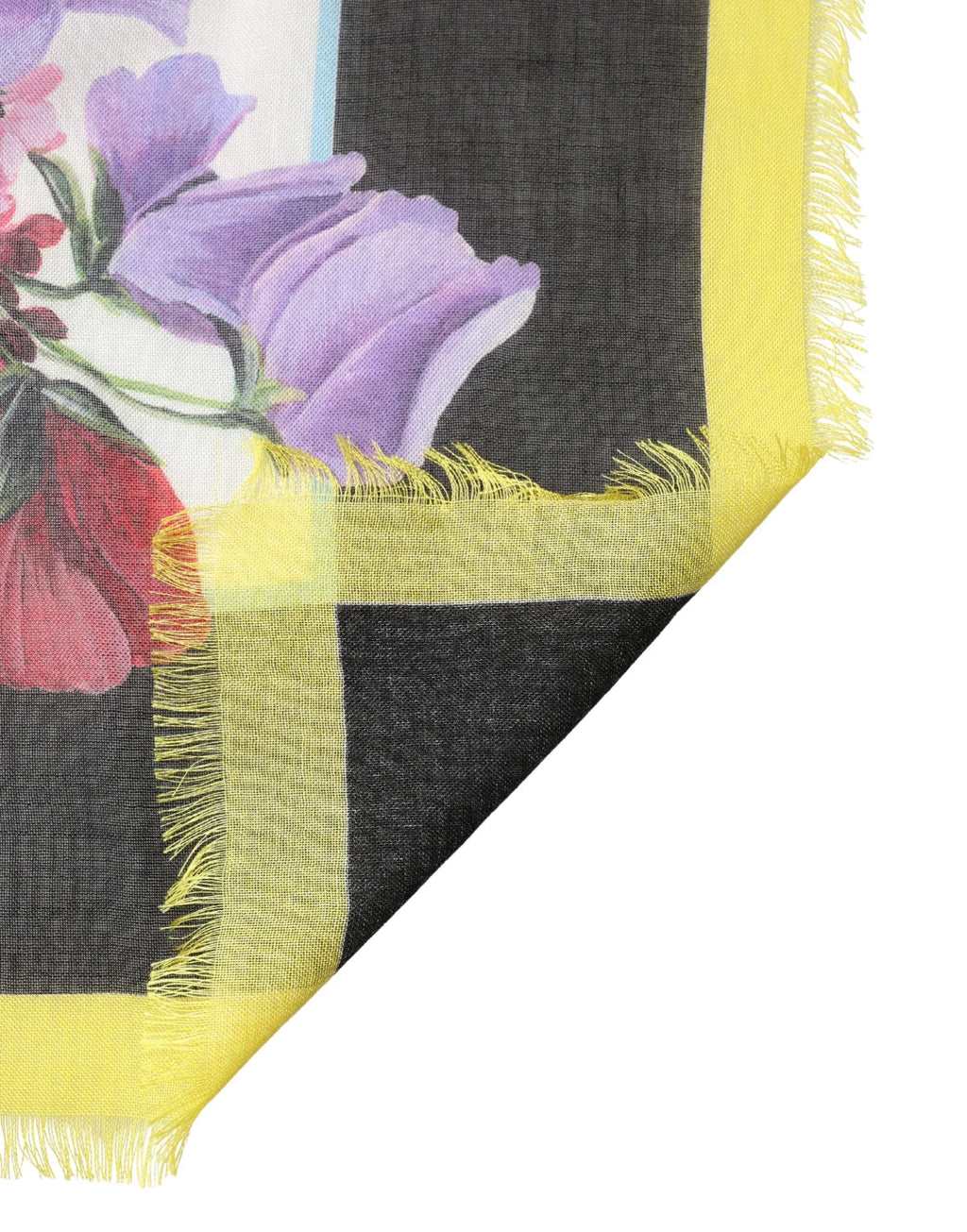 Dolce & Gabbana Multicolor Floral Square Stole 134.5cm x 134.5cm Scarf - Zeiniez