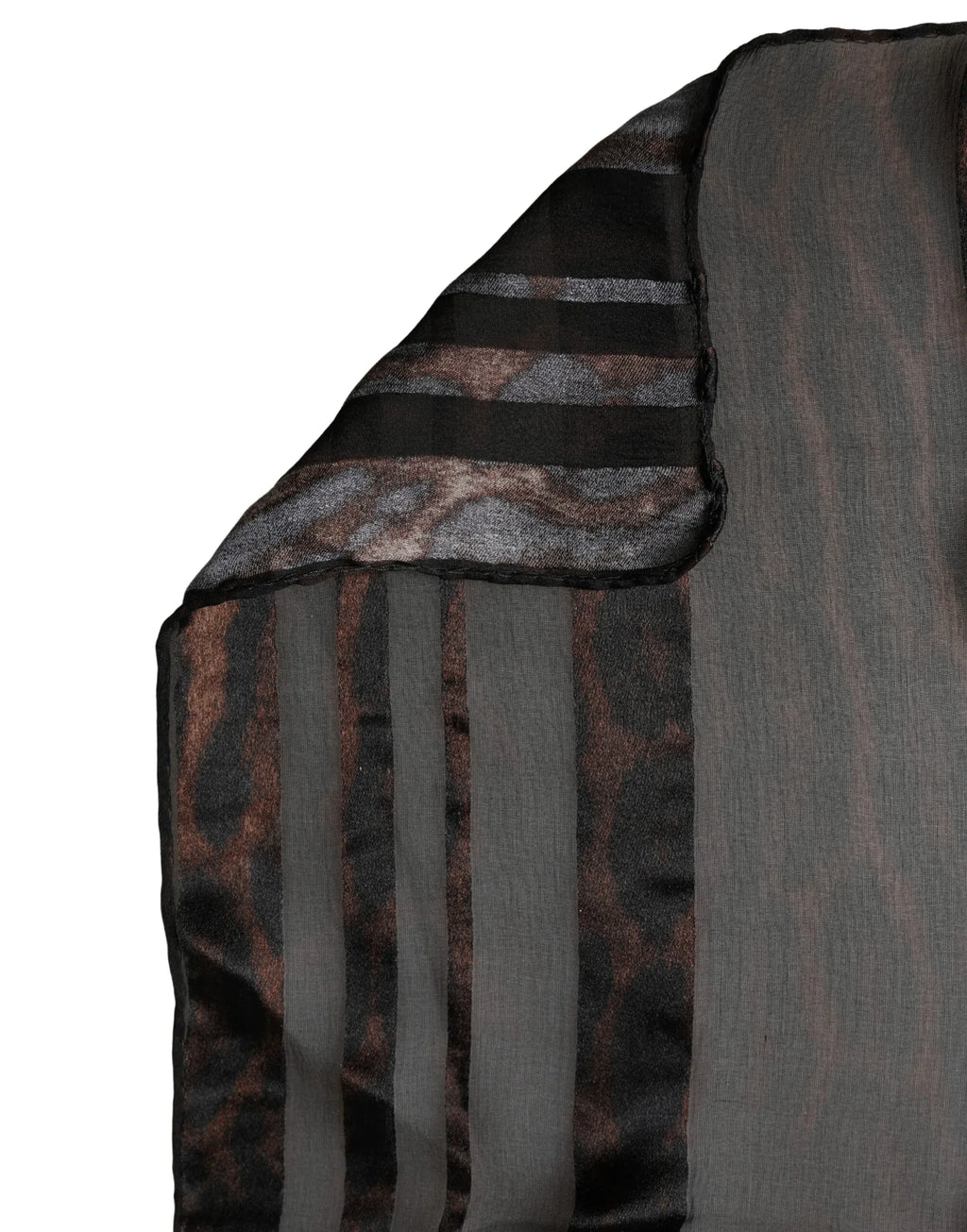 Dolce & Gabbana Black Stripes Silk Wrap Shawl Stole 193cm x 131cm Scarf - Zeiniez