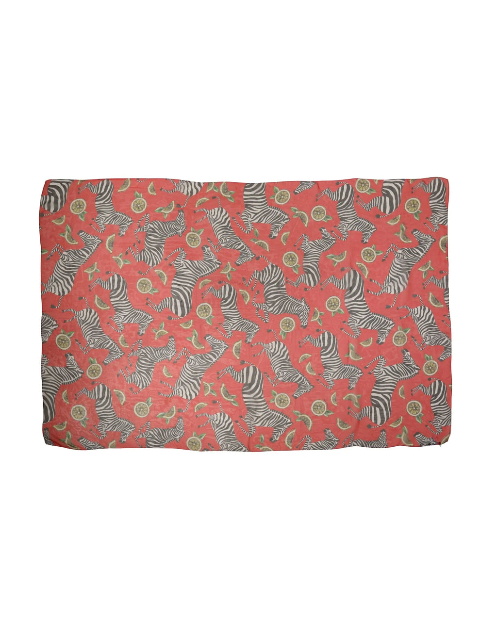 Dolce & Gabbana Red Zebra Print Silk Wrap Shawl Stole 200cm x 132cm Scarf - Zeiniez