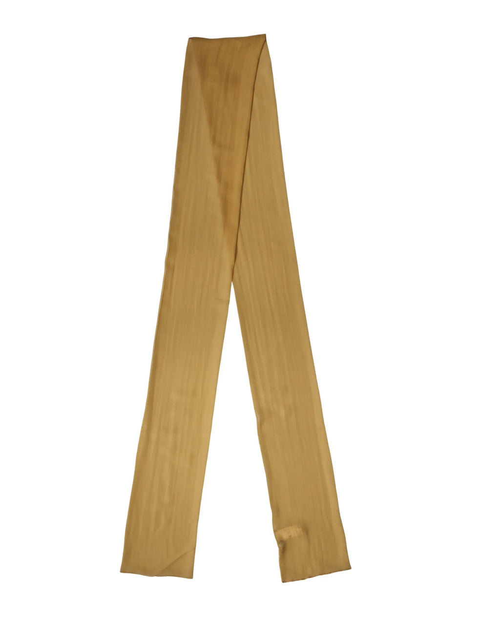 Dolce & Gabbana Brown Silk Sash Wrap Foulard Stole 293.5cm x 19.5cm Scarf - Zeiniez