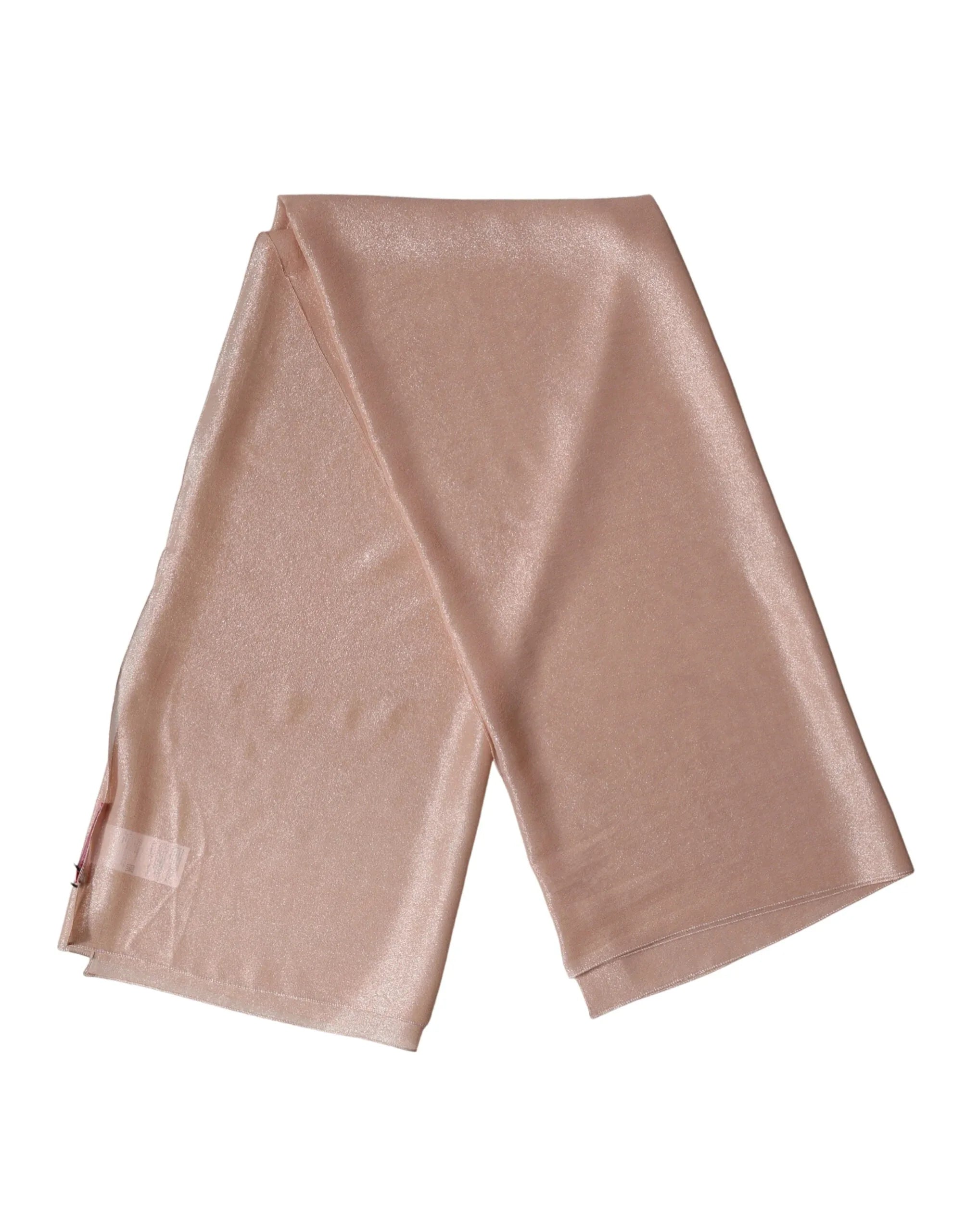 Dolce & Gabbana Light Pink Silk Foulard Wrap Shawl 119cm x 107.5cm Scarf - Zeiniez