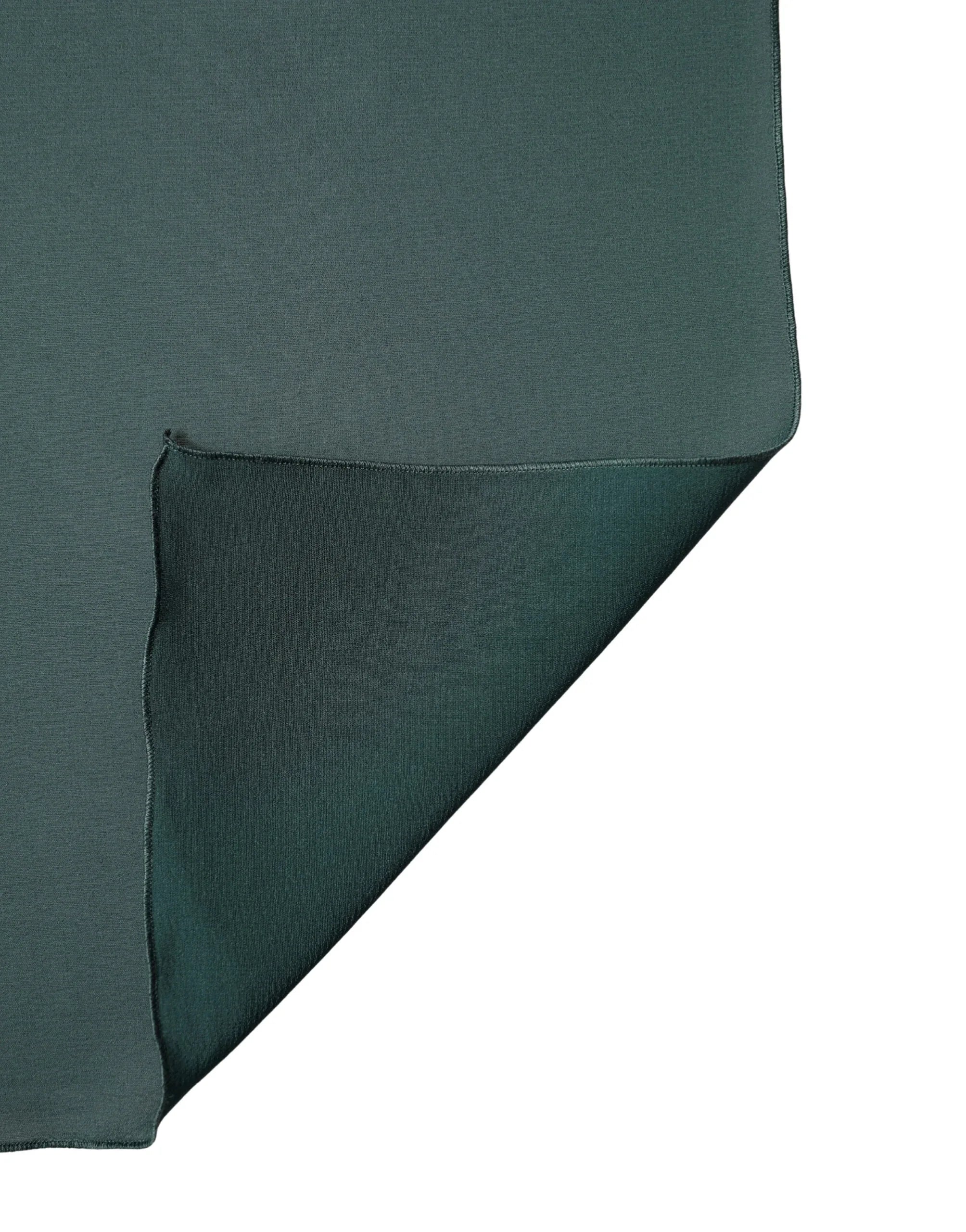 Dolce & Gabbana Dark Green Silk Neck Wrap Shawl Stole 200cm x 64c Scarf - Zeiniez