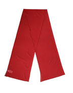 Dolce & Gabbana Red Silk Neck Wrap Shawl Women Stole 200cm x 64cm Scarf - Zeiniez