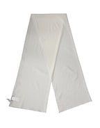 Dolce & Gabbana Off White Silk Neck Wrap Shawl Stole 200cm x 64cm Scarf - Zeiniez