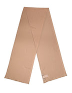 Dolce & Gabbana Beige Silk Neck Wrap Shawl Women Stole 200cm x 64cm Scarf - Zeiniez