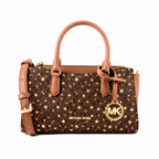 Michael Kors Brown Canvas Handbag