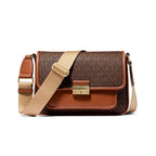 Michael Kors Brown Canvas Crossbody Bag - Zeiniez