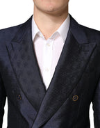 Dolce & Gabbana Dark Blue Double Breasted SICILIA 2 PC Suit - Zeiniez