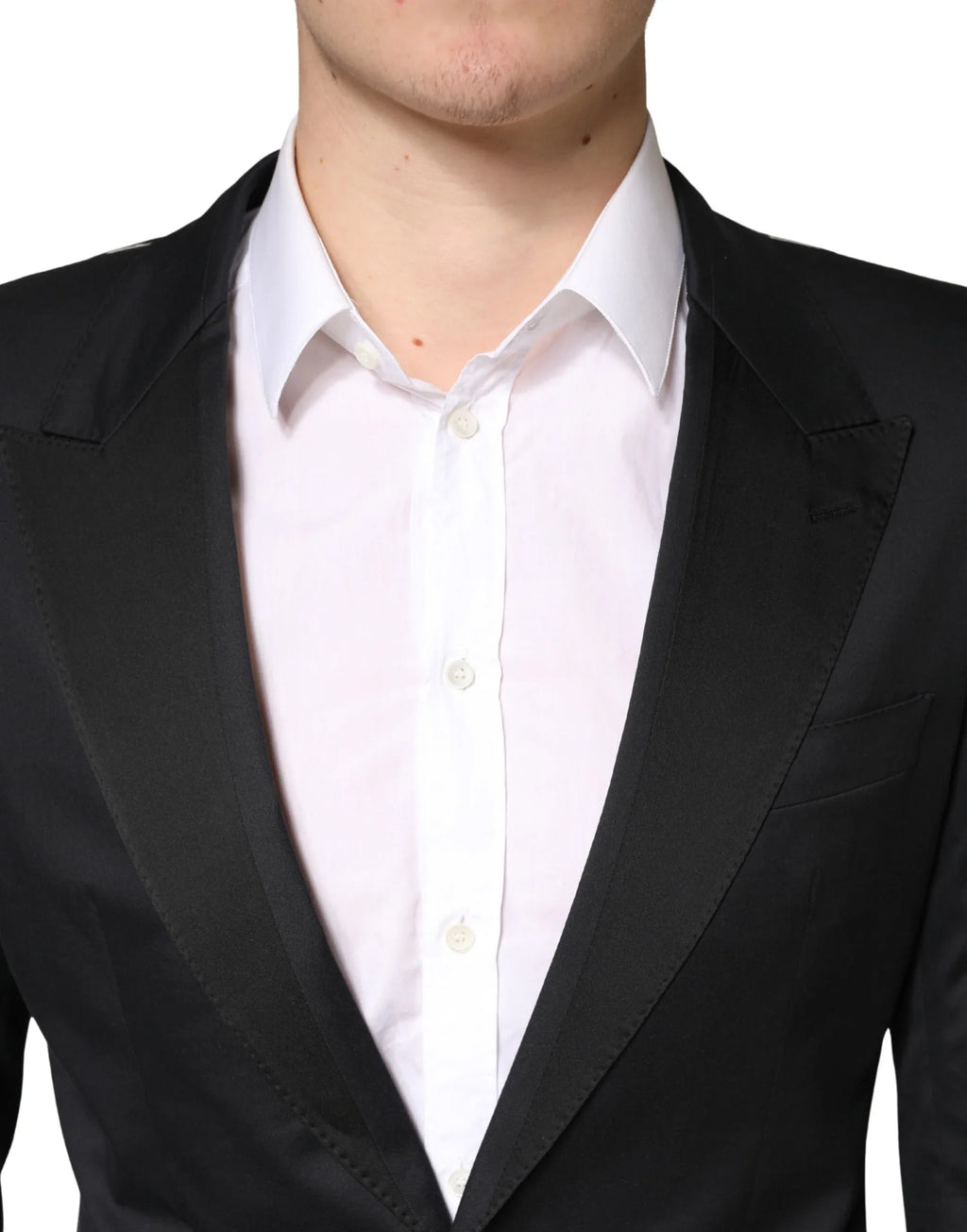 Dolce & Gabbana Black Cotton Single Breasted 2 Piece Suit - Zeiniez