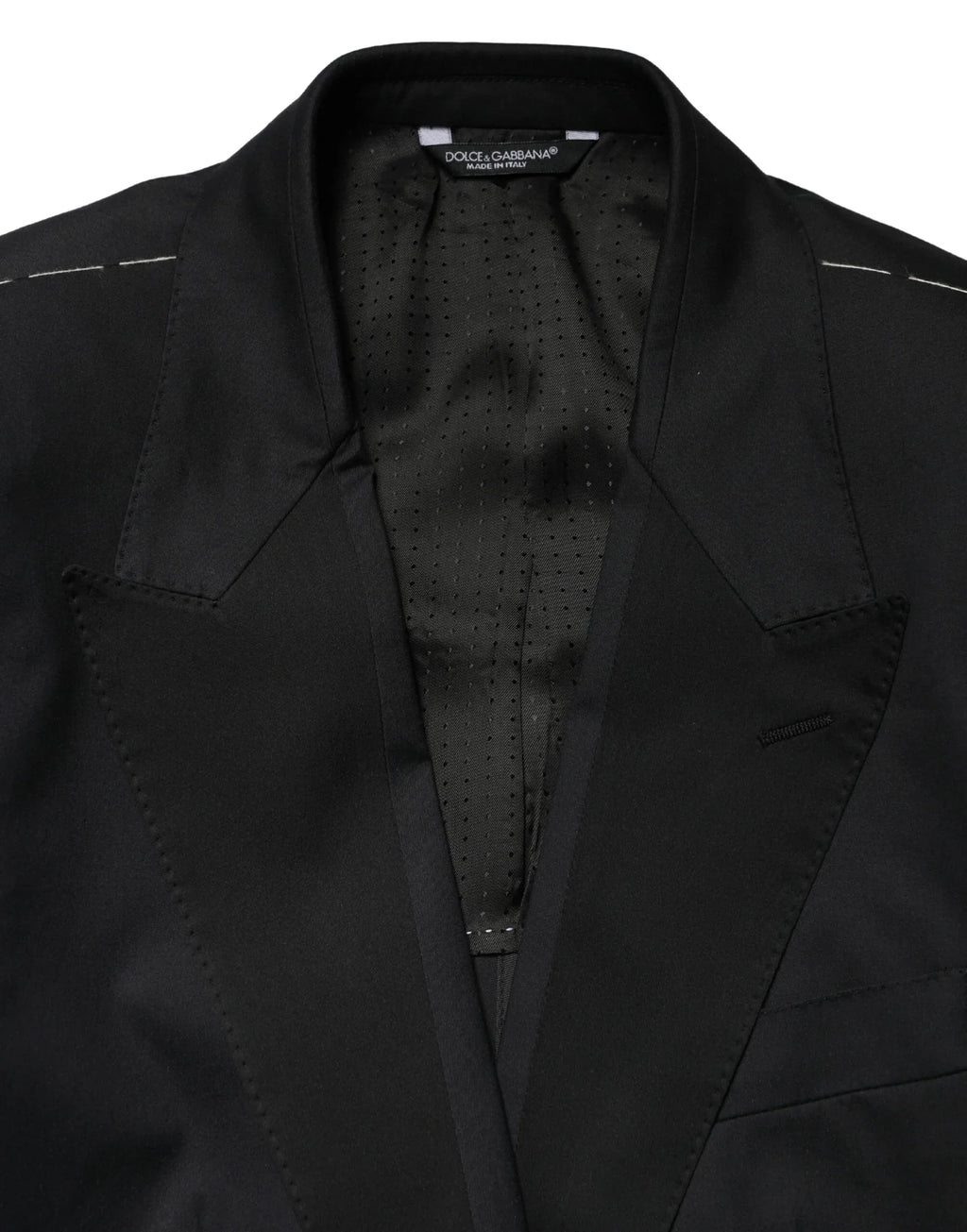Dolce & Gabbana Black Cotton Single Breasted 2 Piece Suit - Zeiniez