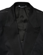 Dolce & Gabbana Black Cotton Single Breasted 2 Piece Suit - Zeiniez