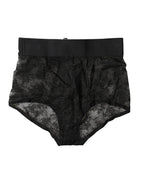 Dolce & Gabbana Black Logo Girdle High Waist Panty Underwear - Zeiniez