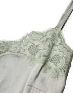 Dolce & Gabbana Light Green Floral Lace Lingerie Top Underwear - Zeiniez