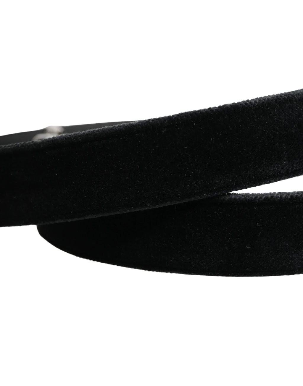 Dolce & Gabbana Black Suede Silver Tone Metal Buckle Men Belt - Zeiniez