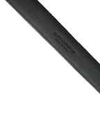 Dolce & Gabbana Black Suede Silver Tone Metal Buckle Men Belt - Zeiniez