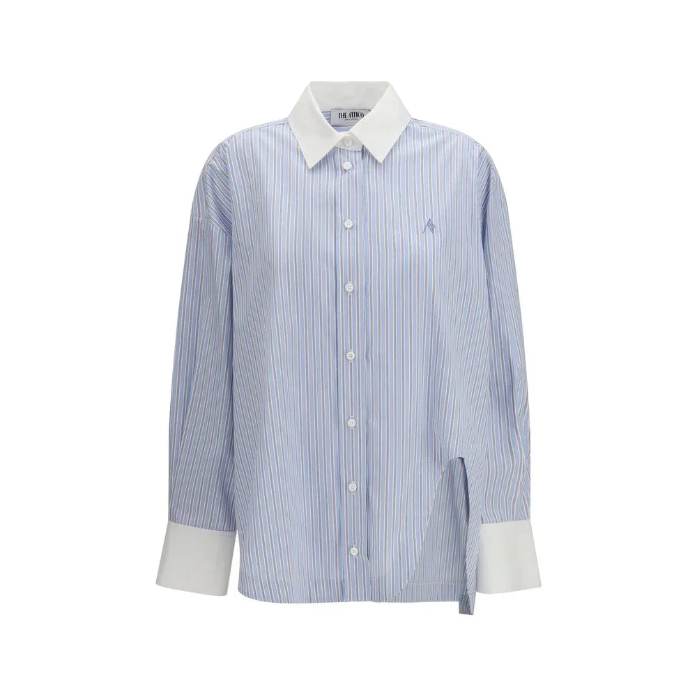 The Attico Blue Cotton Pattern Shirt - Zeiniez