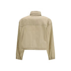 Prada Beige Recycled Polyamide Shell Jacket - Zeiniez