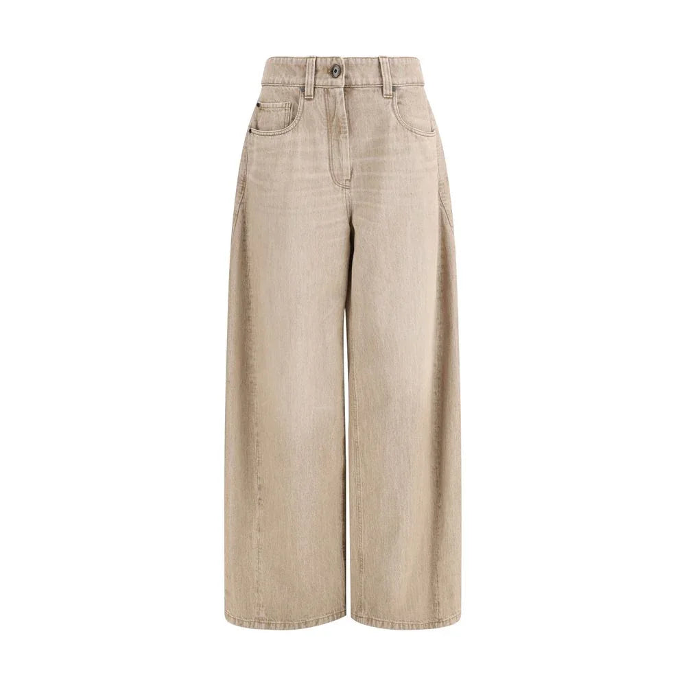 Brunello Cucinelli Beige Cotton Jeans Denim - Zeiniez