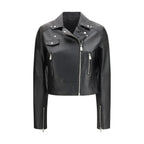 PINKO Black Leather Jacket - Zeiniez