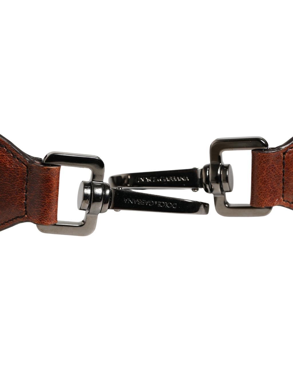 Dolce & Gabbana Brown Horse Velvet Leather Bag Accessory Shoulder Strap