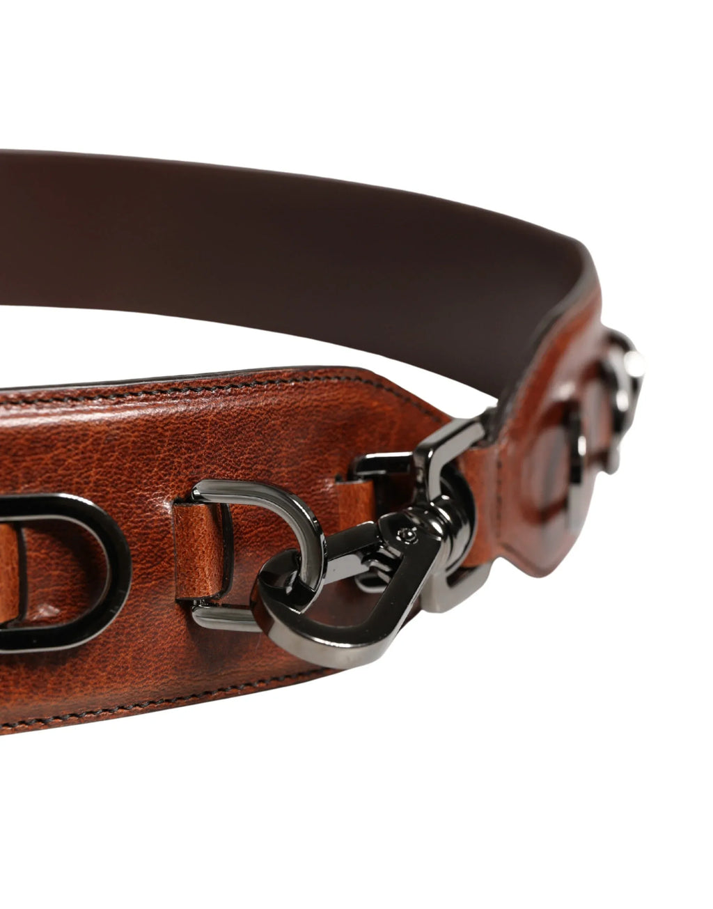 Dolce & Gabbana Brown Horse Velvet Leather Bag Accessory Shoulder Strap - Zeiniez