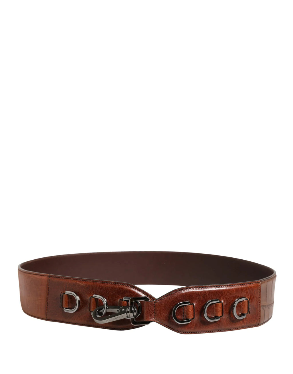 Dolce & Gabbana Brown Horse Velvet Leather Bag Accessory Shoulder Strap - Zeiniez