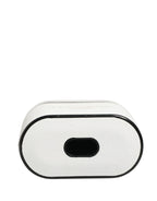 Dolce & Gabbana White Calf Leather Logo Print Flip Holder Airpods Case - Zeiniez