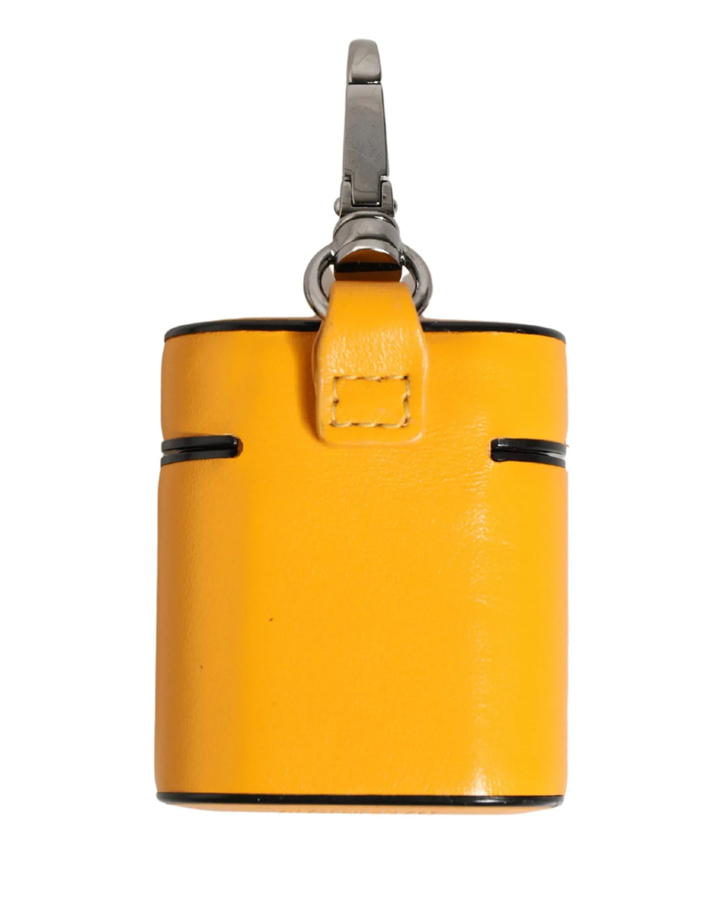 Dolce & Gabbana Case Yellow Calf Leather Logo Flip Holder Strap Airpods - Zeiniez
